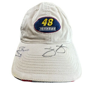 Jimmie Johnson Autographed #48 Adjustable Baseball Cap Hat by Racing Champions